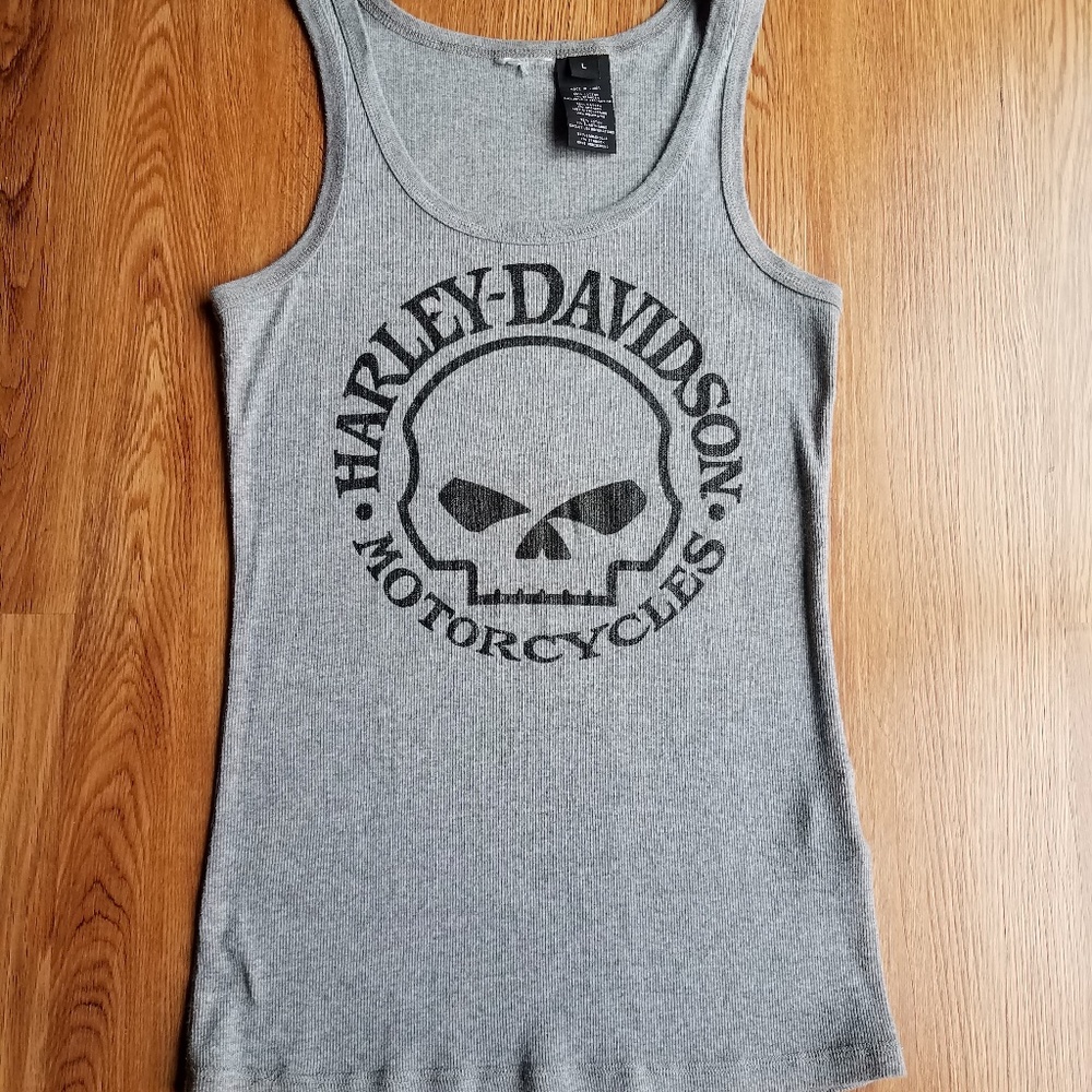 EUC Willie G Womens Skull tank size LG